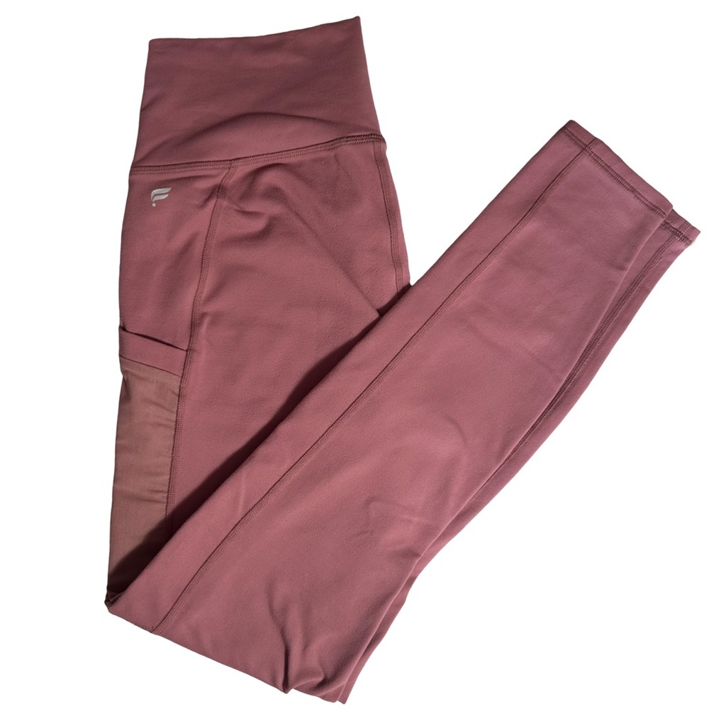 Fabletics PowerHold High-Waisted Pocket Leggings Dusty Pink Size Small S 7/8